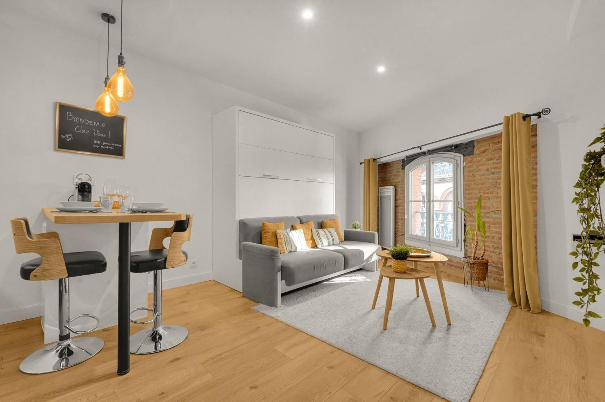 Le Floral - Cosy Studio Climatise Avec Parking Prive Et Netflix Toulouse Luaran gambar